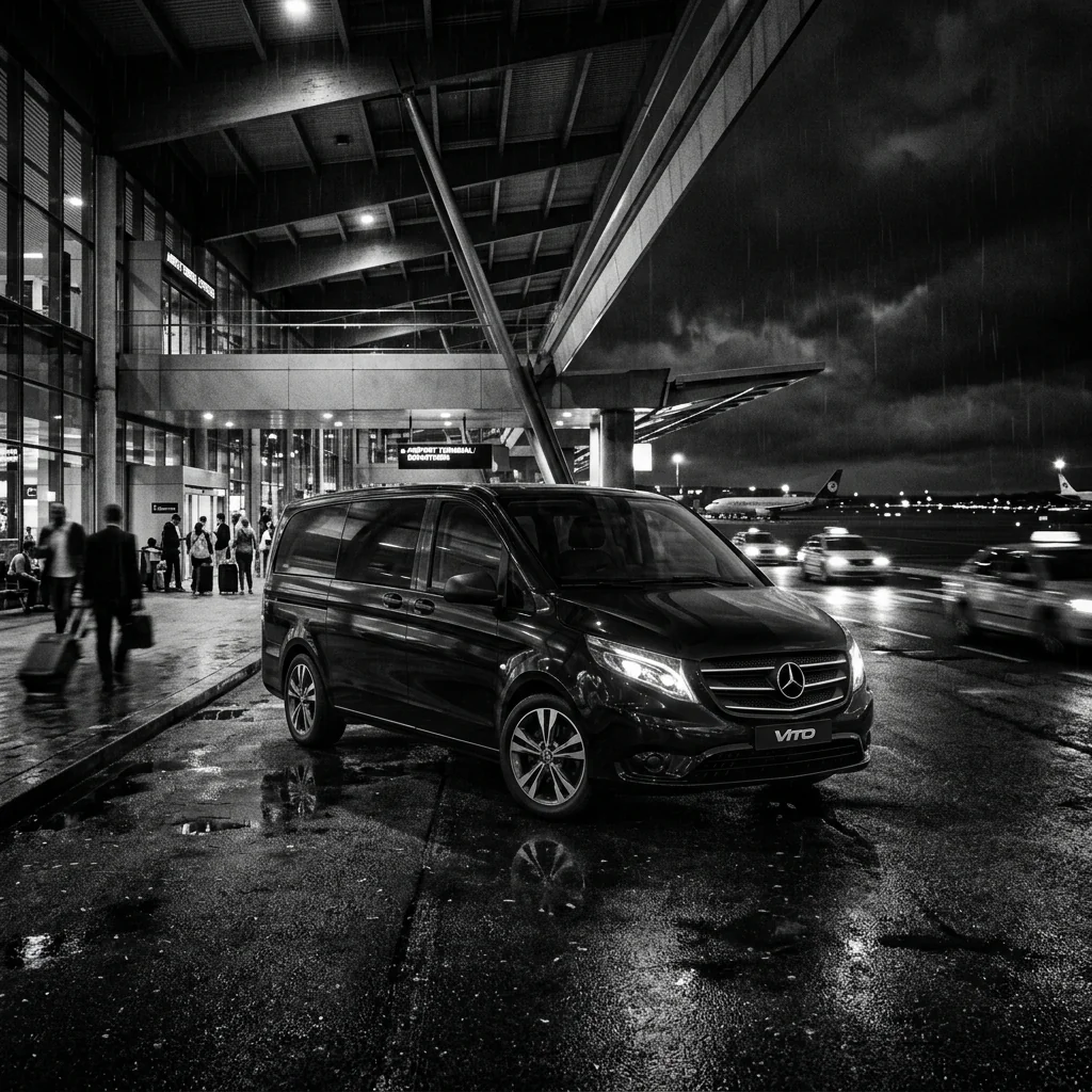 İzmir Adnan Menderes Havalimanı Mercedes-Benz Vito VIP Transfer Aracı
